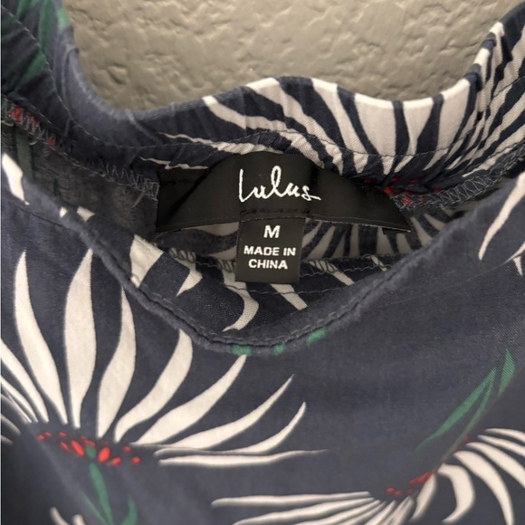 Lulu's Navy and White Floral Skirt Set - Picture 4 of 5